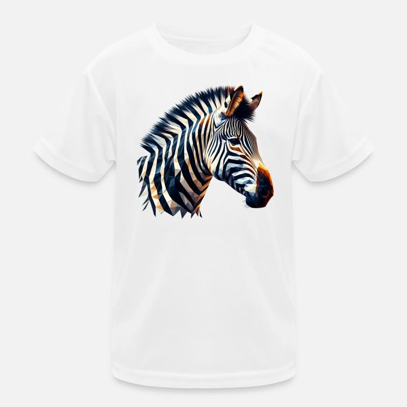 Zèbre polygonal T-shirt sport Enfant