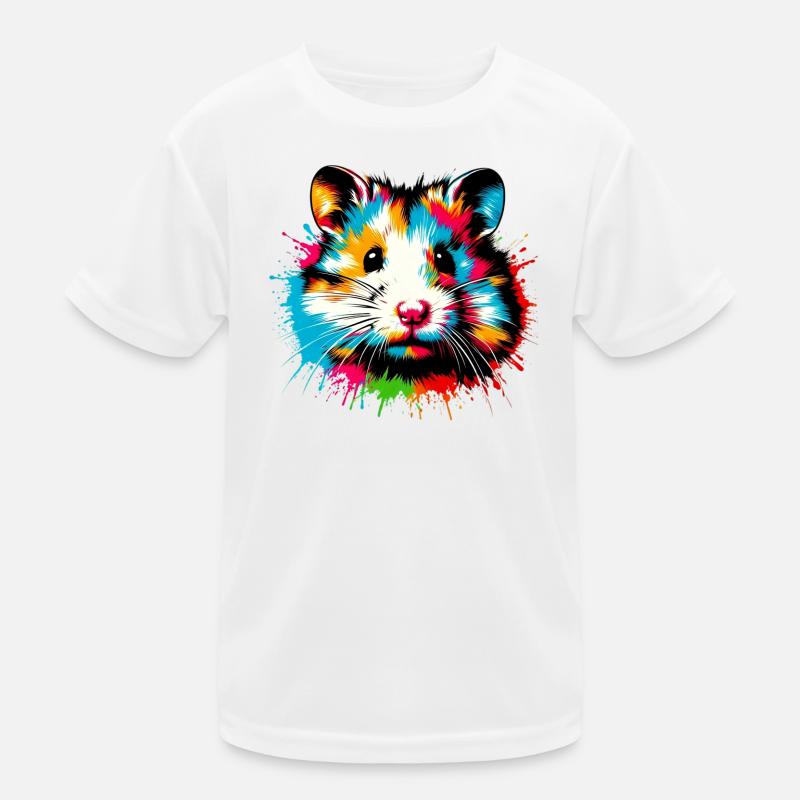 Hamster - Kids Functional T-Shirt - white