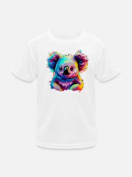 Koala - Kids Functional T-Shirt - white - Front