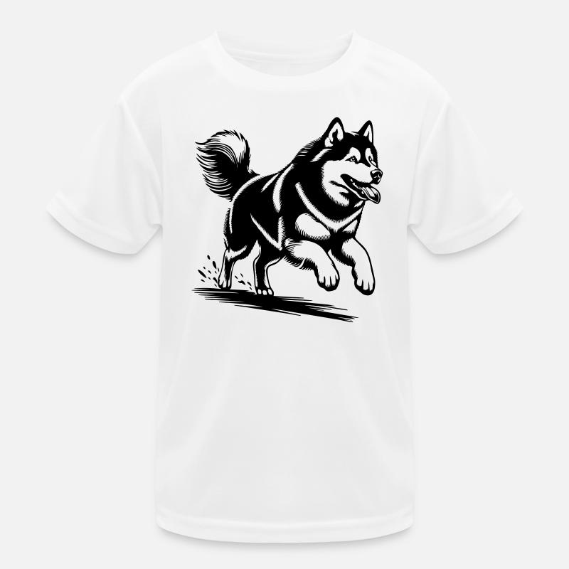 Alaskan Malamute Kinder Funktions-T-Shirt