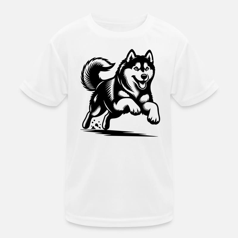 Siberian Husky Kids Functional T-Shirt