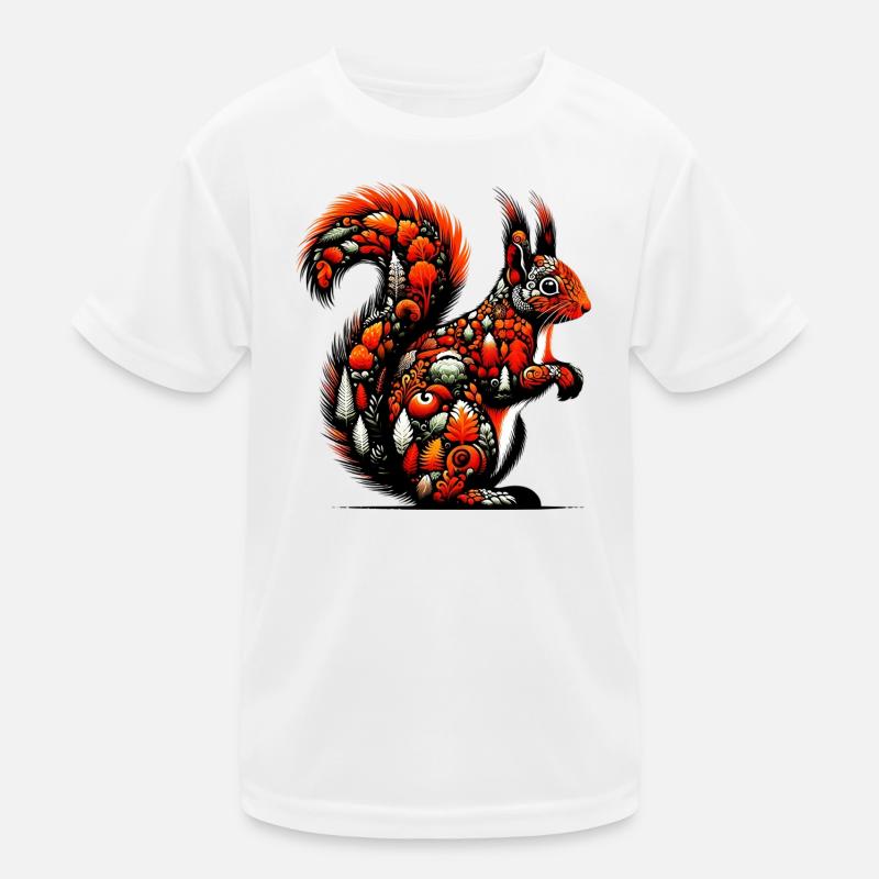 Eichhörnchen Kinder Funktions-T-Shirt