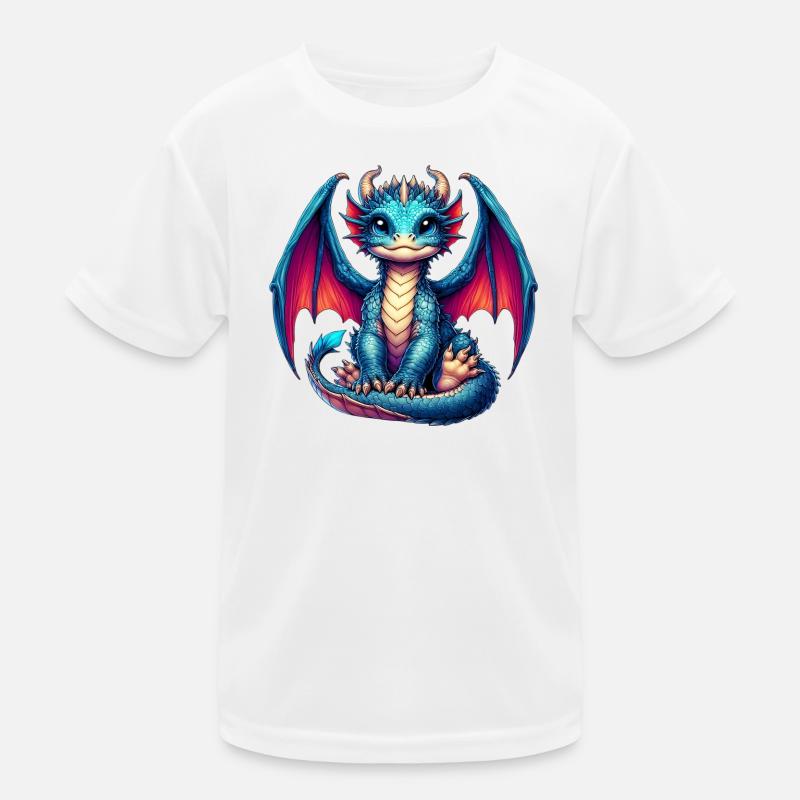 Drache Kinder Funktions-T-Shirt