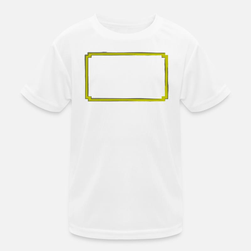 cadre jaune-gris T-shirt sport Enfant
