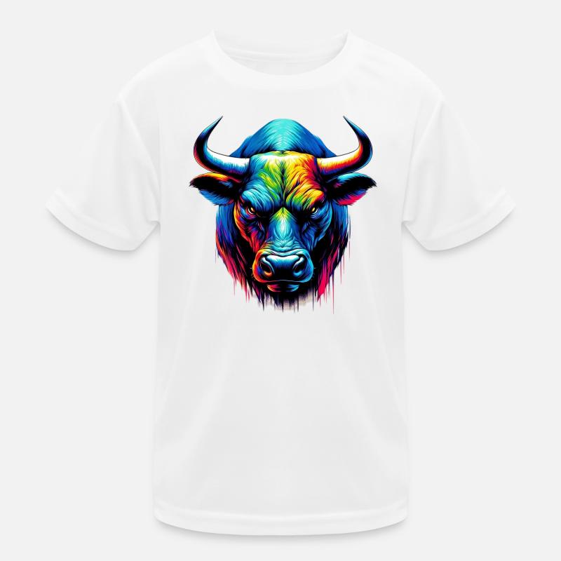 Stier Kinder Funktions-T-Shirt