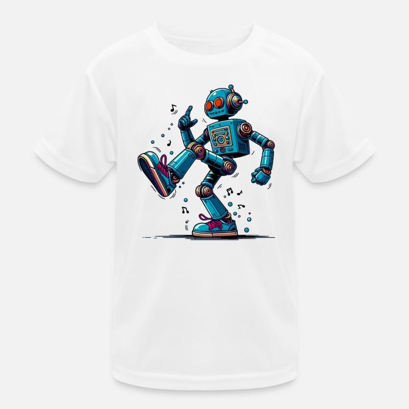 Extraterrestrial alien robot dances Kids Functional T-Shirt