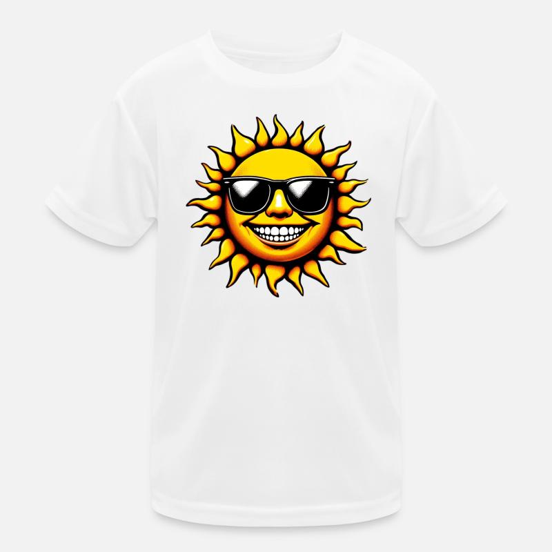Soleil avec lunettes de soleil T-shirt sport Enfant