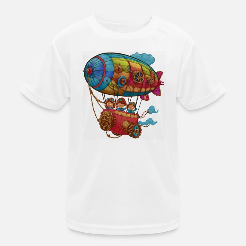 Dirigeable Steampunk habile T-shirt sport Enfant