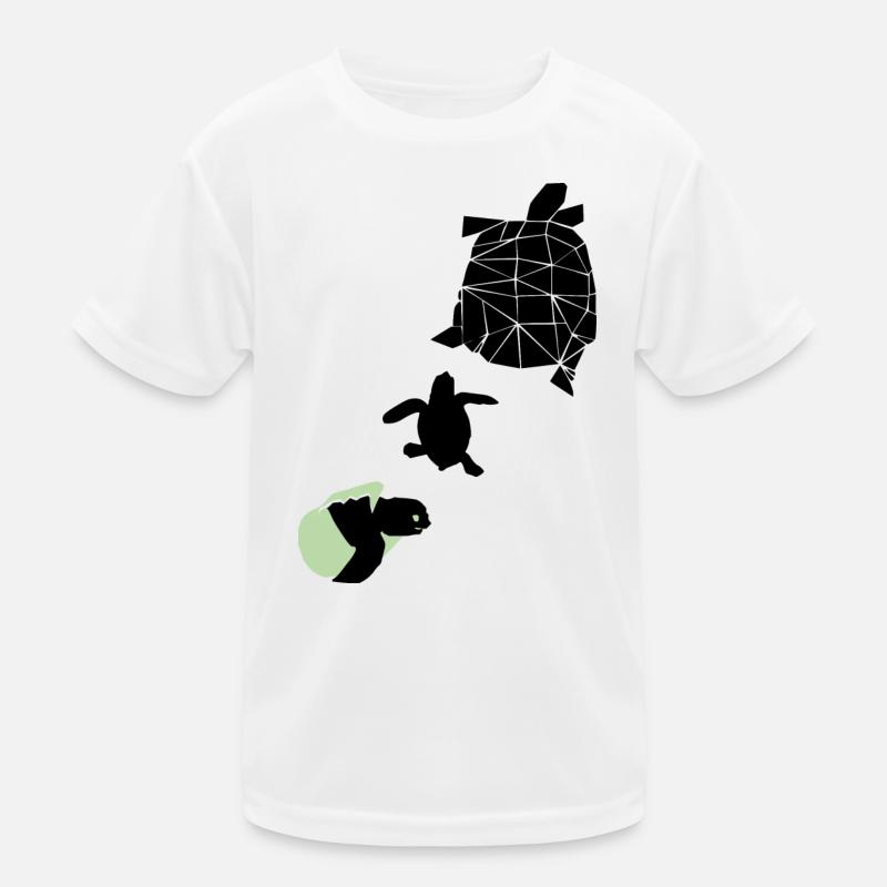 Turtle - Kids Functional T-Shirt - white