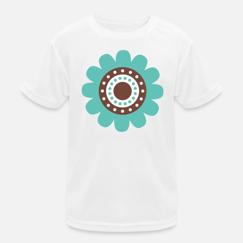 Mignon Fleur De Marguerite Bleue T-shirt sport Enfant
