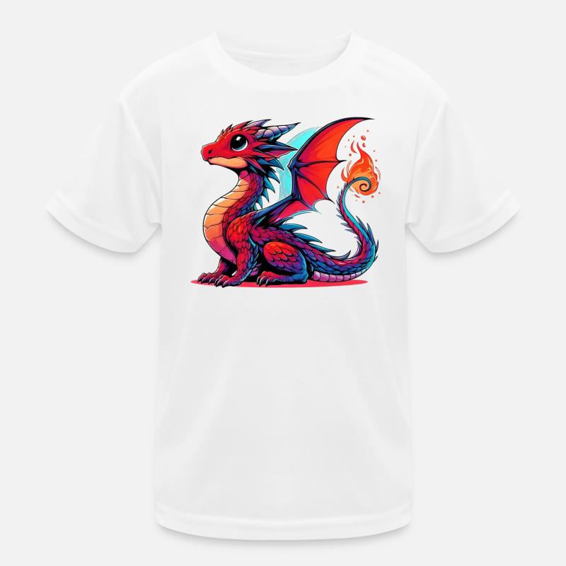 Drache Kinder Funktions-T-Shirt