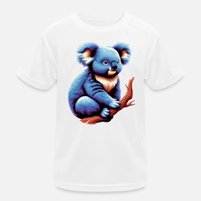 Koala - Kinder Funktions-T-Shirt - Weiß