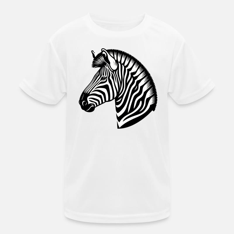 Zebra Kinder Funktions-T-Shirt
