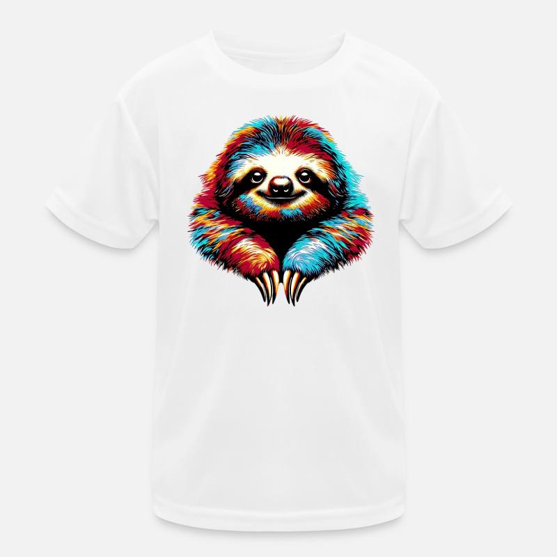 Faultier Kinder Funktions-T-Shirt