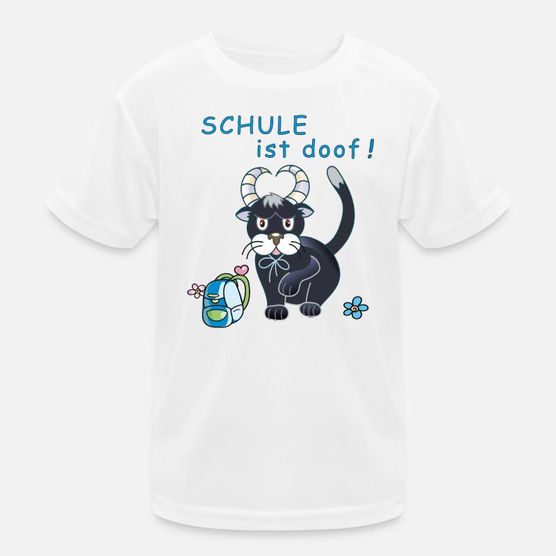 Schule ist doof Kinder Funktions-T-Shirt