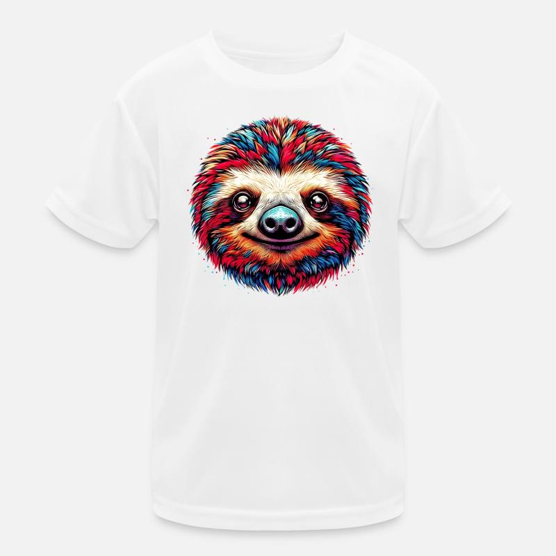 Faultier Kinder Funktions-T-Shirt