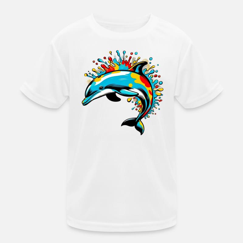 Delfin Kinder Funktions-T-Shirt