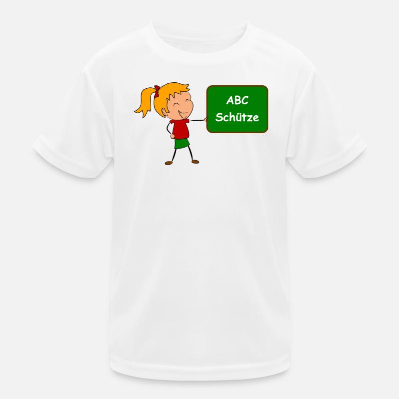 Einschulung ABC Schütze Kinder Funktions-T-Shirt