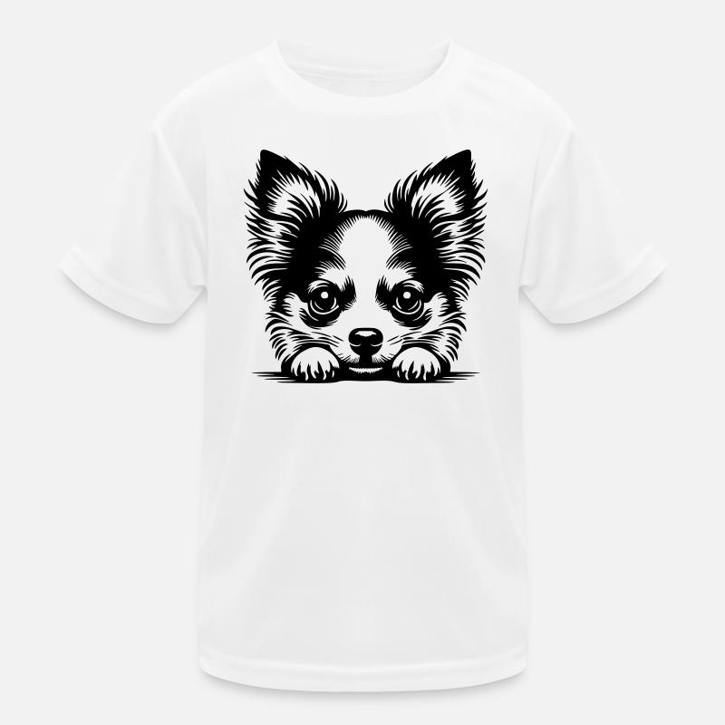 Tête de Chihuahua avec Poten T-shirt sport Enfant