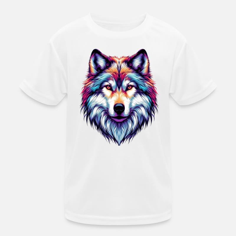 Wolf Kinder Funktions-T-Shirt