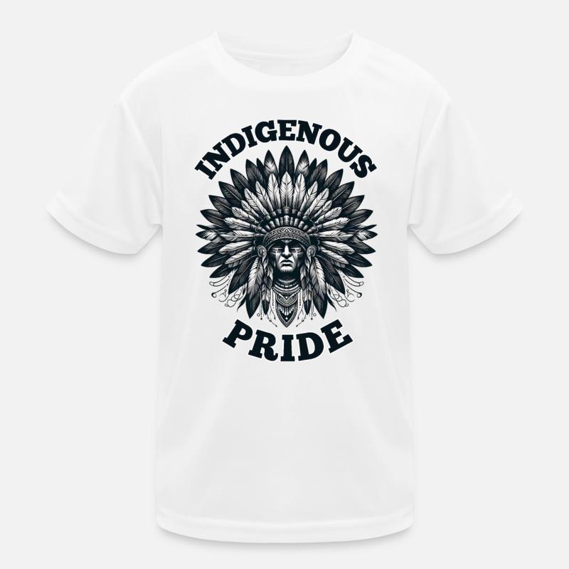 American Indian Indigenous Pride Kids Functional T-Shirt