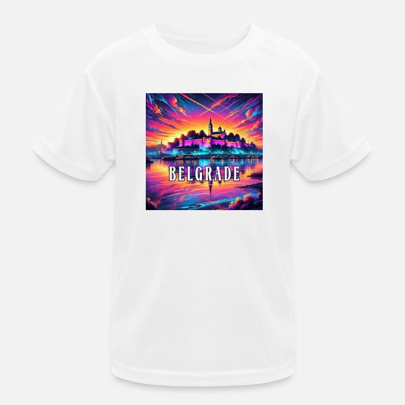 Belgrade Serbia Balkan Design Kids Functional T-Shirt