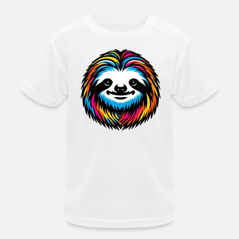 Faultier Kinder Funktions-T-Shirt