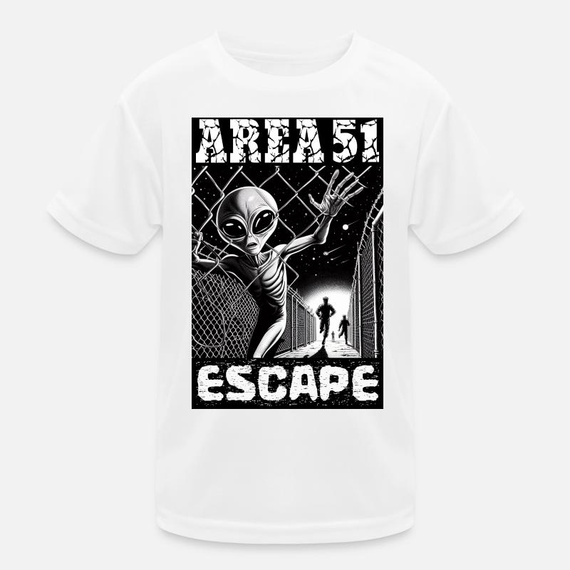 Area51 Alien Escape Kids Functional T-Shirt