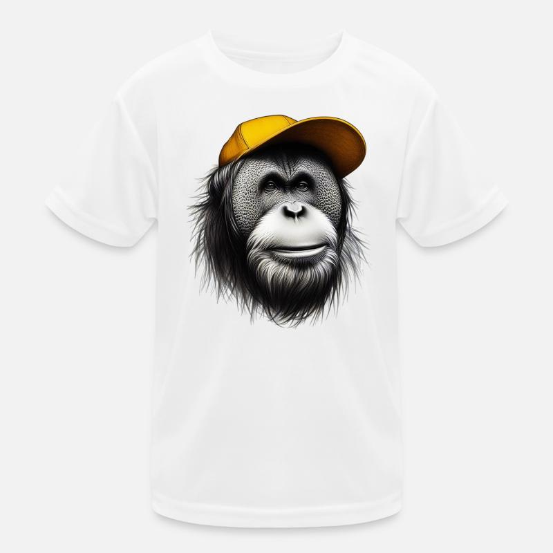 Orang-Utan-Affe Kinder Funktions-T-Shirt