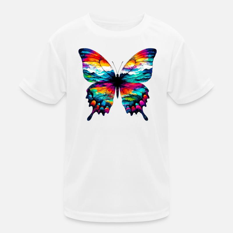 Schmetterling Kinder Funktions-T-Shirt