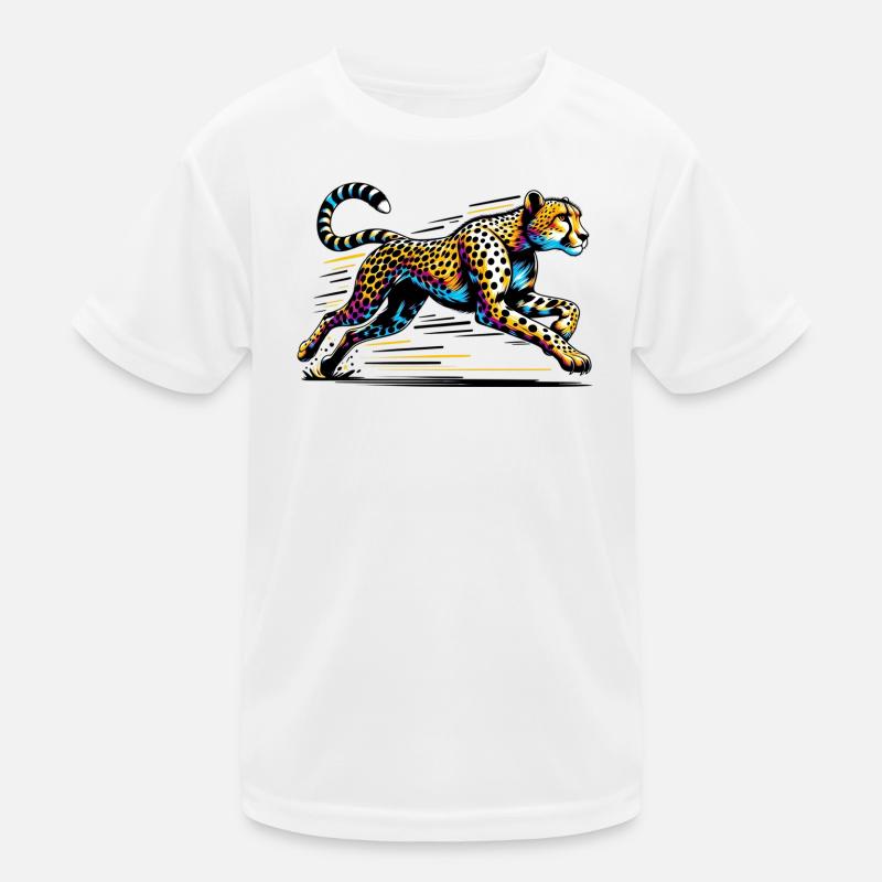 Cheetah - Kids Functional T-Shirt - white