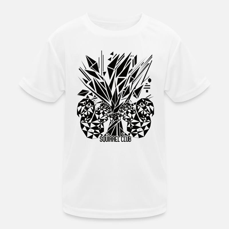 Tree of Life with Squirrel – Geometric Design Kids Functional T-Shirt