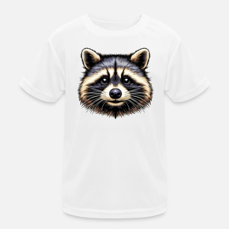 Waschbär Kinder Funktions-T-Shirt