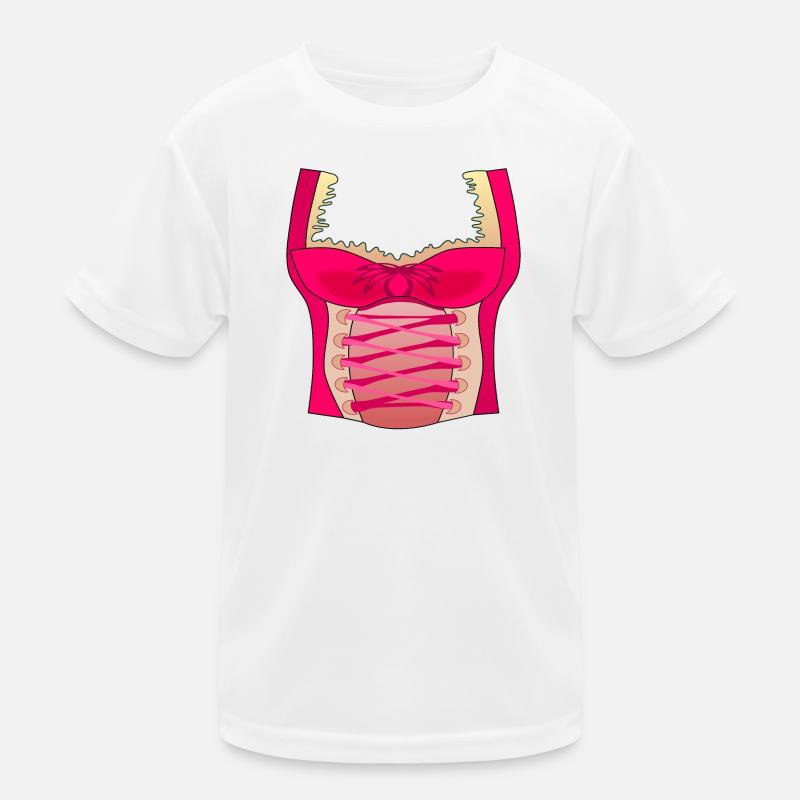 DAMEN TRACHTEN DIRNDL Kinder Funktions-T-Shirt