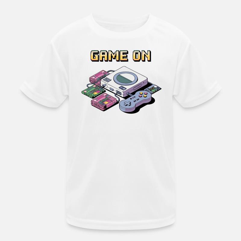 Retro Gaming Console Design Kids Functional T-Shirt
