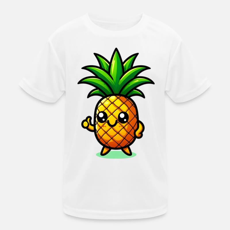 Ananas Kinder Funktions-T-Shirt