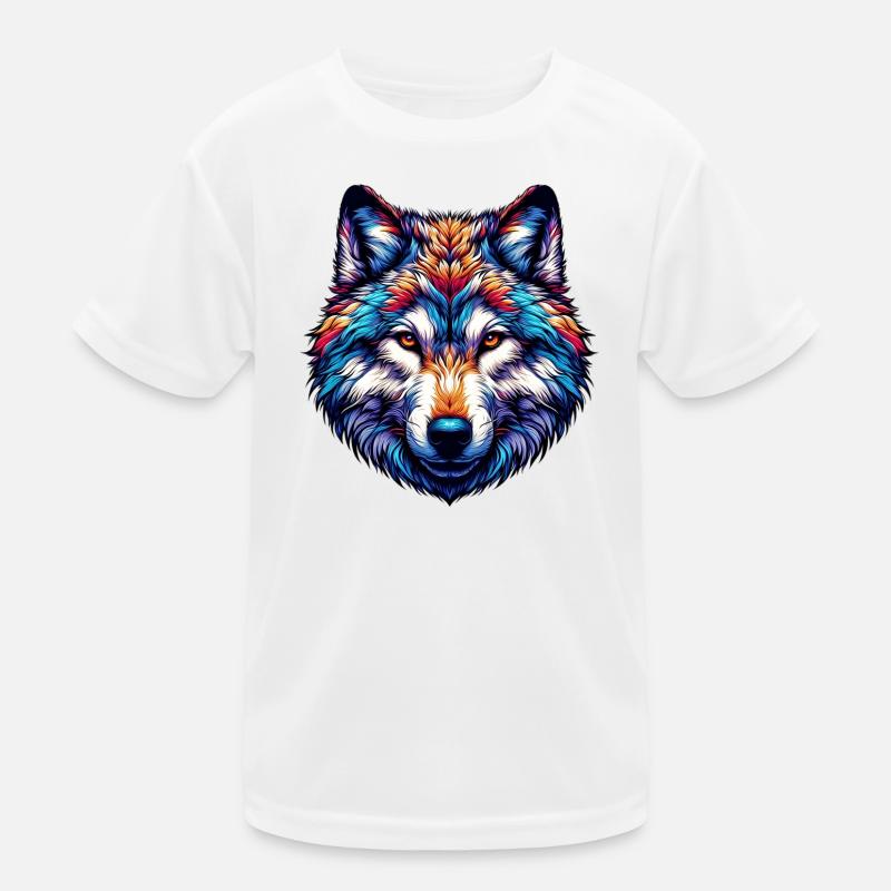 Wolf Kinder Funktions-T-Shirt