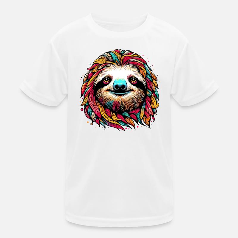 Faultier Kinder Funktions-T-Shirt