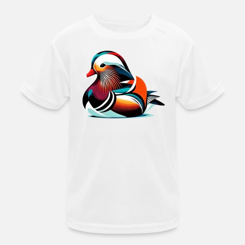 Canard mandarin T-shirt sport Enfant