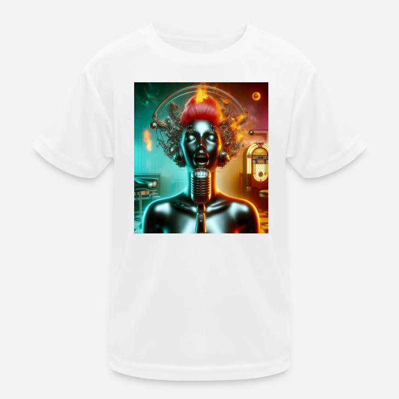 Chanteuse Juke-box T-shirt sport Enfant