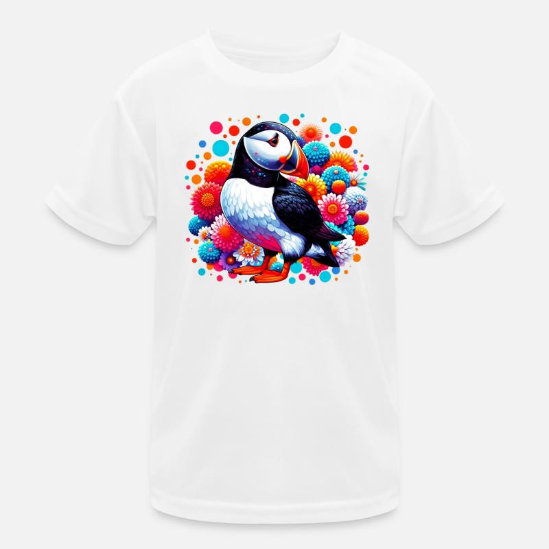 Papageitaucher Kinder Funktions-T-Shirt