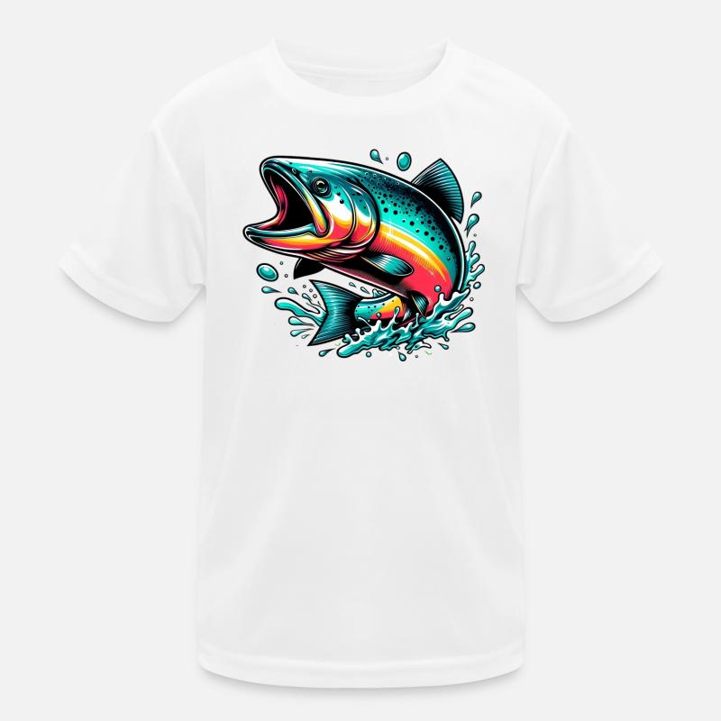 Salmon Kids Functional T-Shirt