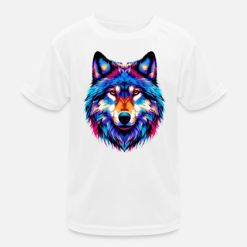 Wolf Kinder Funktions-T-Shirt