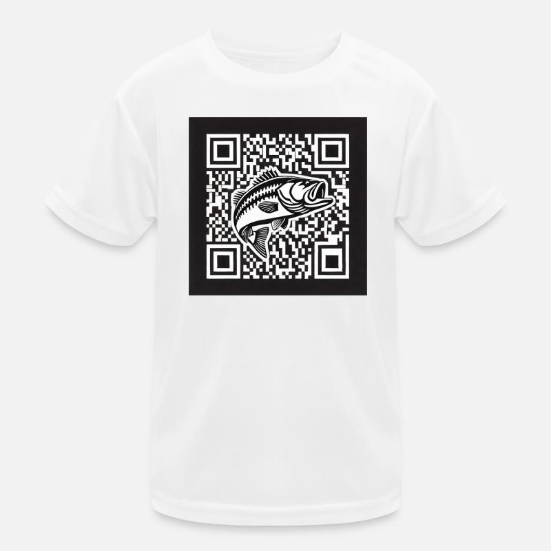 Barsch QR Code Design Kinder Funktions-T-Shirt