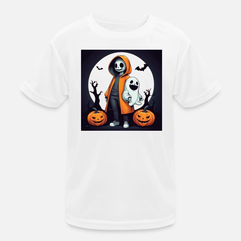 Halloween Ghosts Kids Functional T-Shirt