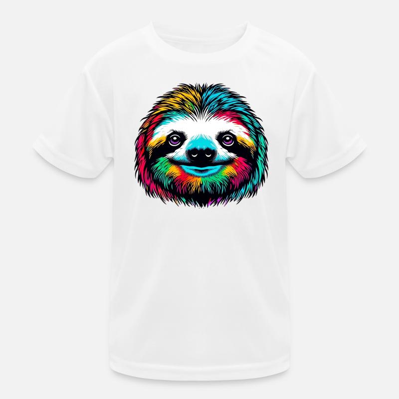 Faultier Kinder Funktions-T-Shirt