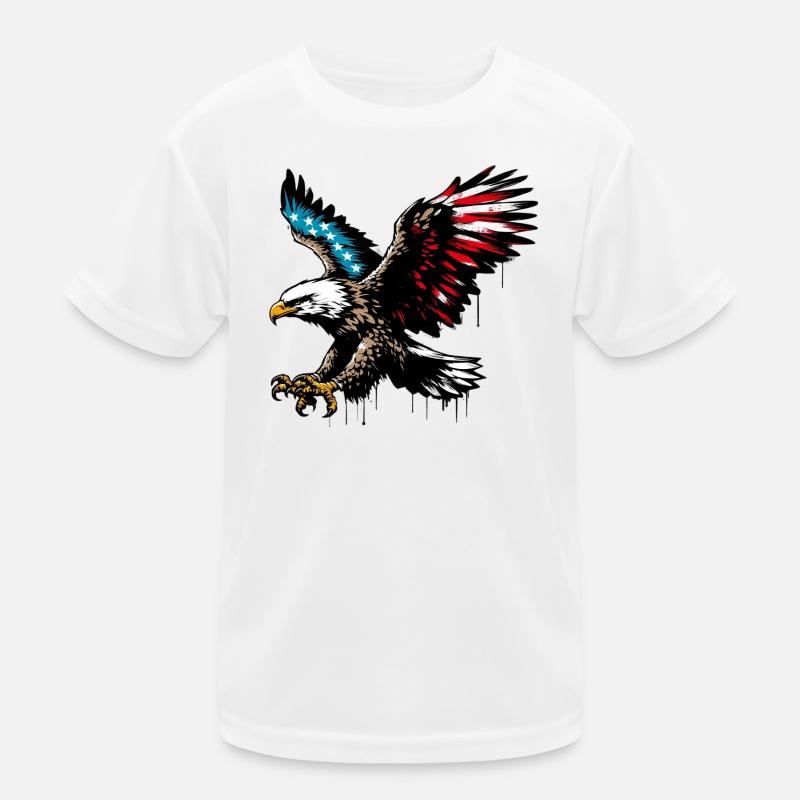 Adler Kinder Funktions-T-Shirt
