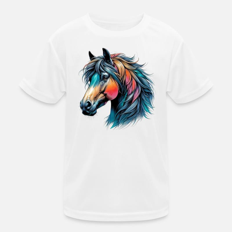 Cheval T-shirt sport Enfant