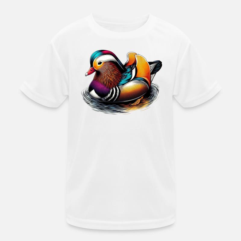 Canard mandarin T-shirt sport Enfant