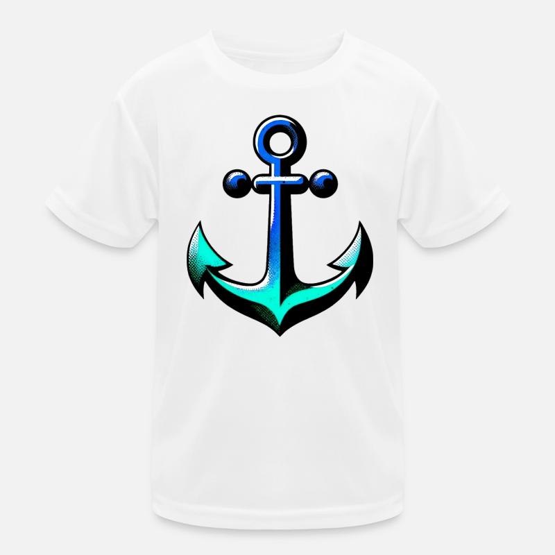 Ein Anker Kinder Funktions-T-Shirt